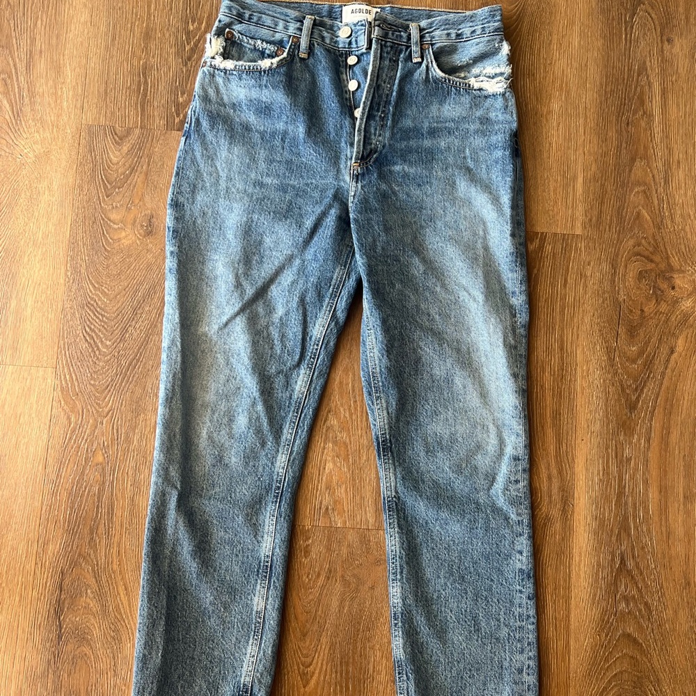 Riley High Rise Straight Crop AGOLDE jeans - Picture 5 of 7